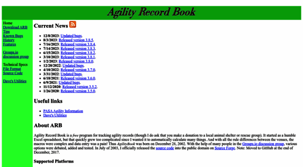 agilityrecordbook.com