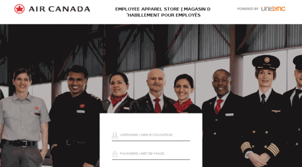 aircanada.unisyncgroupstores.com