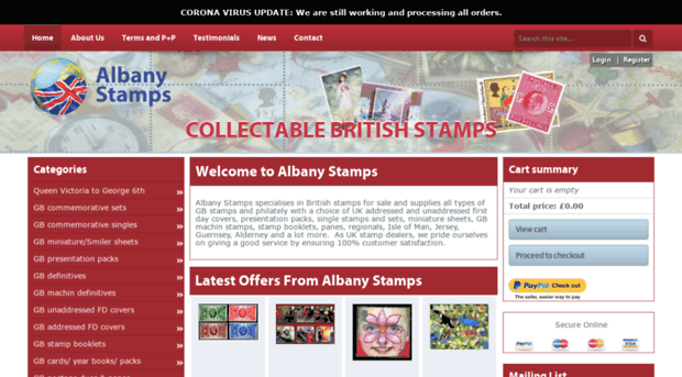 albanystamps.co.uk