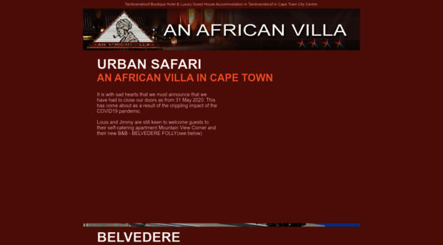 anafricanvilla.co.za