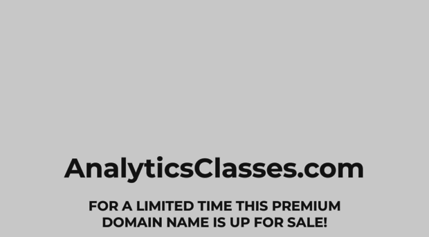 analyticsclasses.com