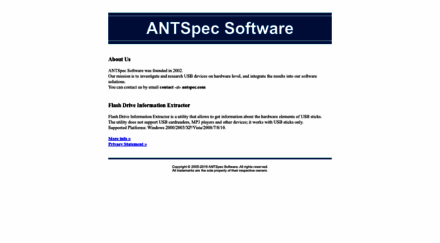 antspec.com