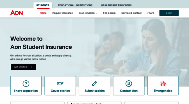 aonstudentinsurance.com