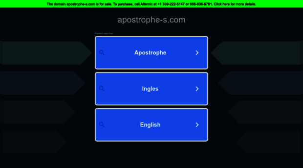 apostrophe-s.com