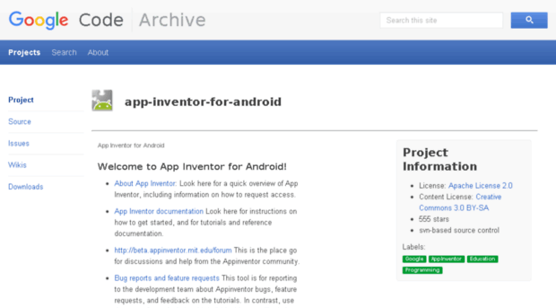 app-inventor-for-android.googlecode.com