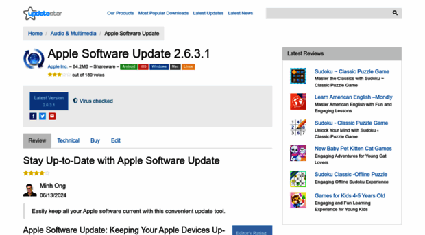 apple-software-update.updatestar.com