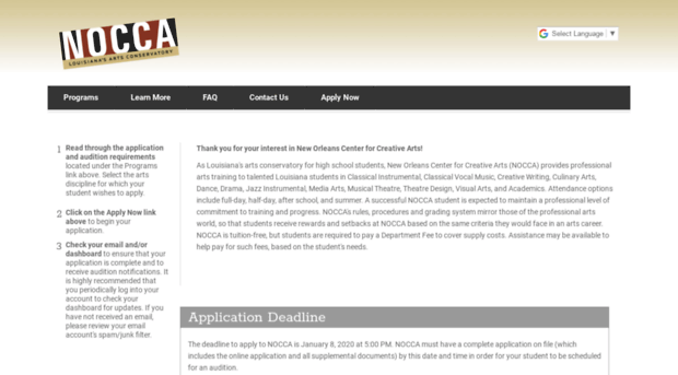 apply.nocca.com