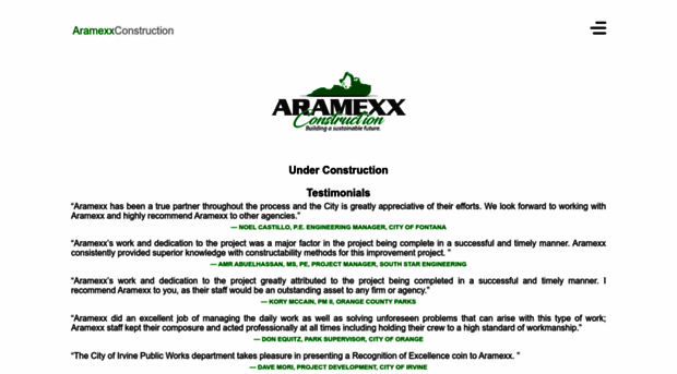 aramexxconstruction.com