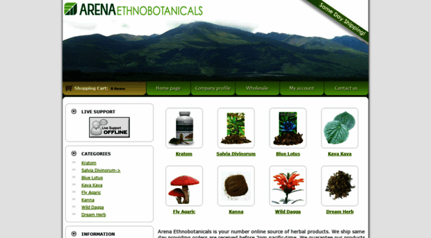 arenaethnobotanicals.com