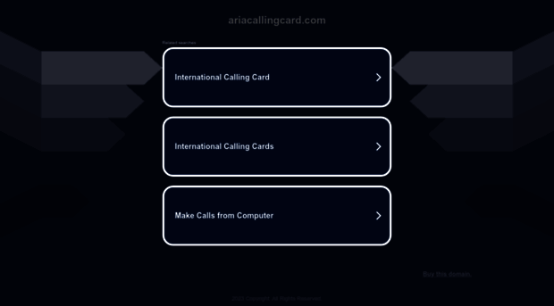 ariacallingcard.com