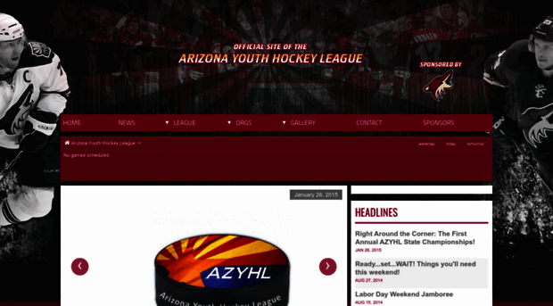 arizonayouthhockey.pointstreaksites.com