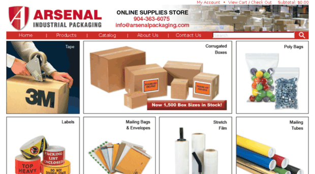 arsenalpackaging.shoppkg.com