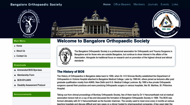 bangaloreorthopaedicsociety.com