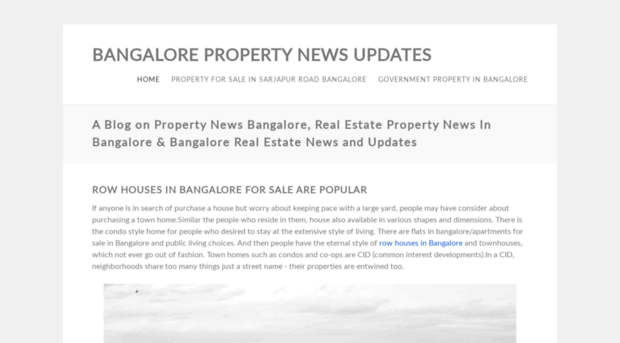 bangalorepropertynewsupdates.yolasite.com