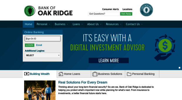 bankofoakridge.com