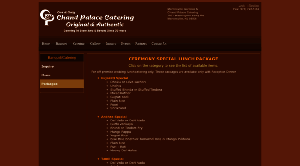 banquets.chandpalace.com