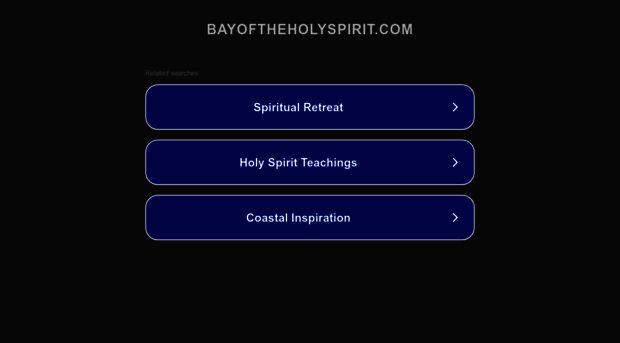 bayoftheholyspirit.com
