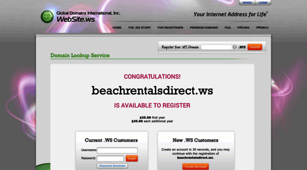 beachrentalsdirect.ws