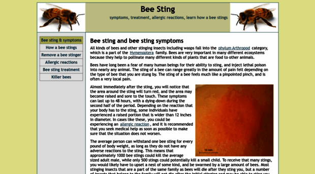 bee-stings.net