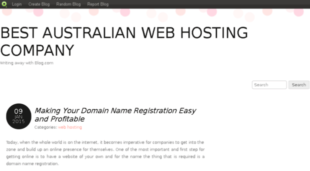 bestaustralianwebhostingcompany.blog.com
