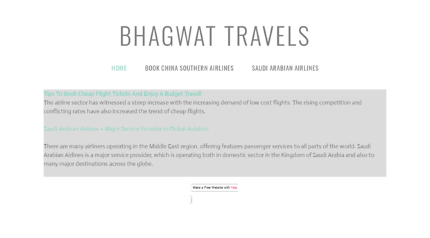 bhagwattravels.yolasite.com