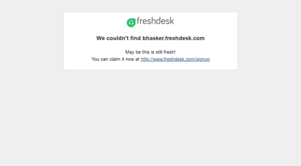 bhasker.freshdesk.com