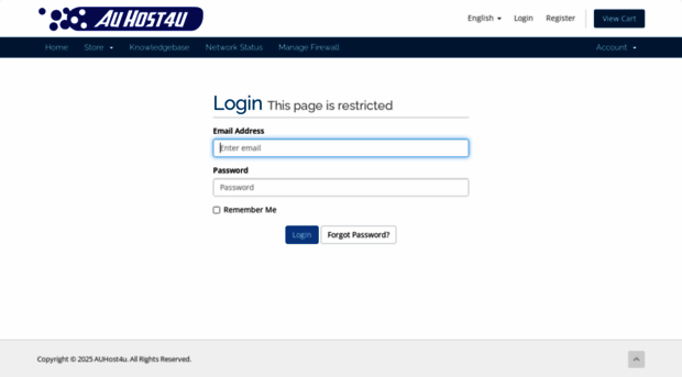billing.auhost4u.com