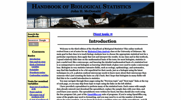 biostathandbook.com