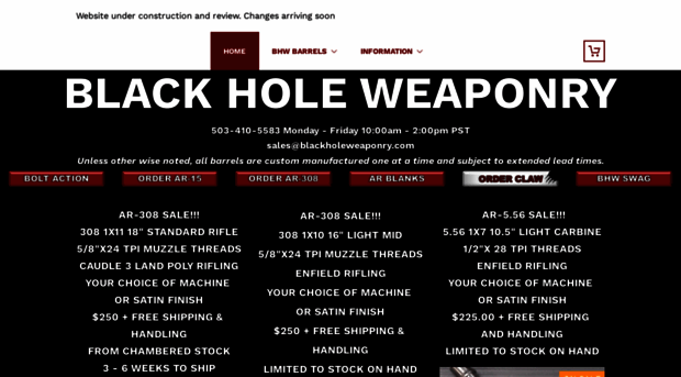 blackholeweaponry.com