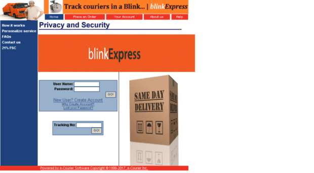 blinkexpress.e-courier.com