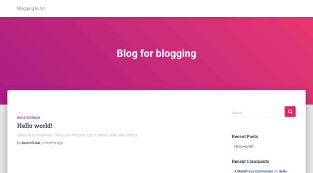 bloggingisart.com