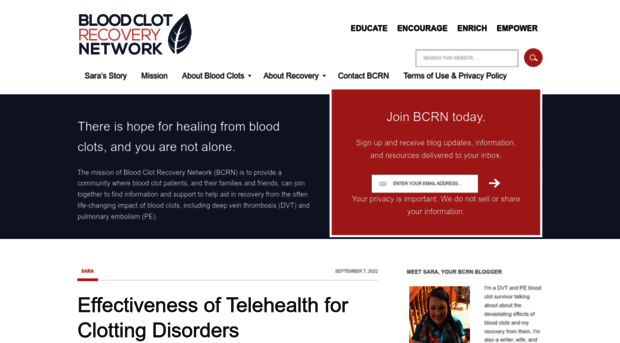 bloodclotrecovery.net
