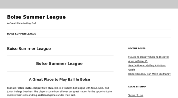 boisesummerleague.net