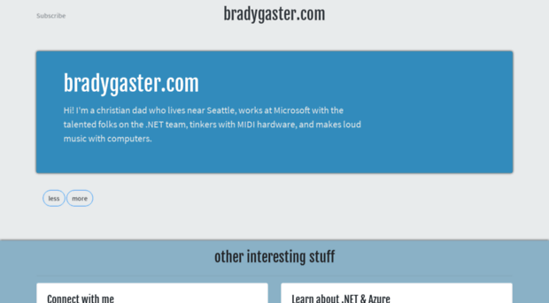 bradygaster.com