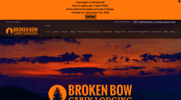 brokenbowcabinlodging.com