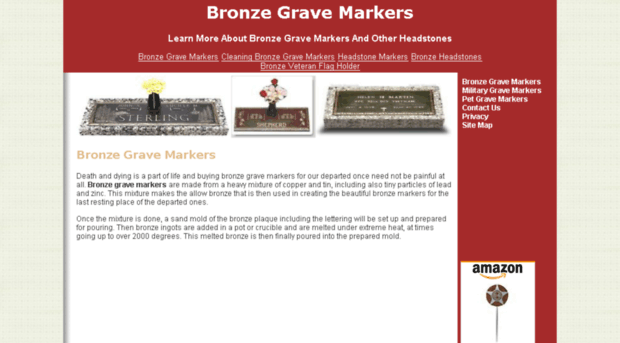 bronzegravemarkers.org