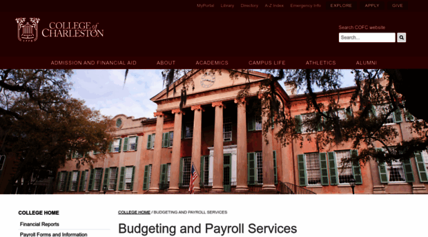 budgetingandpayroll.cofc.edu