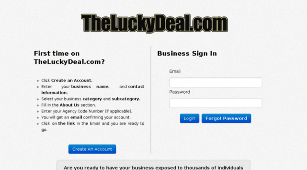 business.theluckydeal.com