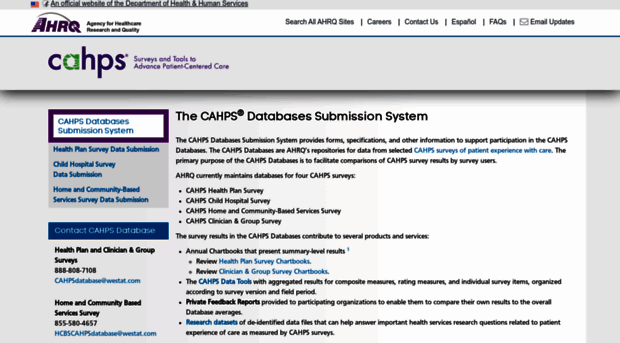 cahpsdatabase.ahrq.gov