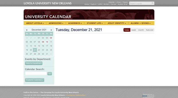 calendar.loyno.edu