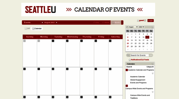 calendar.seattleu.edu