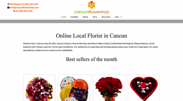 cancunflowershop.com