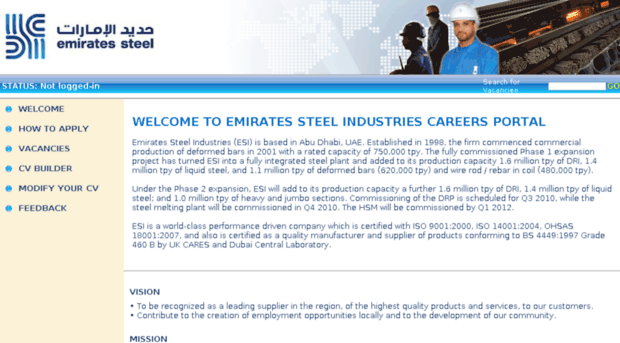 career.esi-steel.com