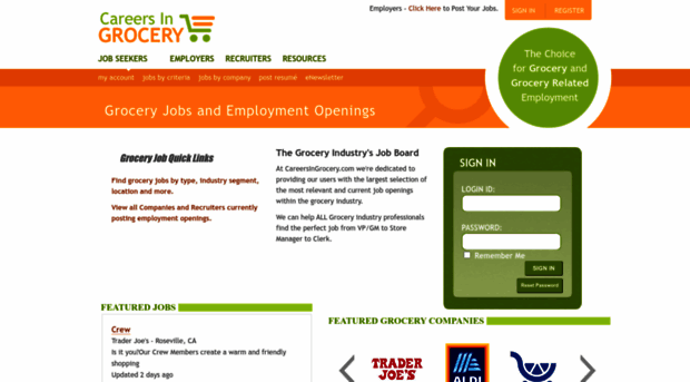 careersingrocery.com