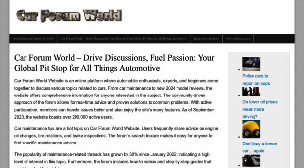 carforumworld.com