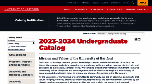 catalog.hartford.edu