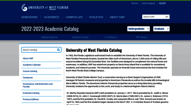 catalog.uwf.edu