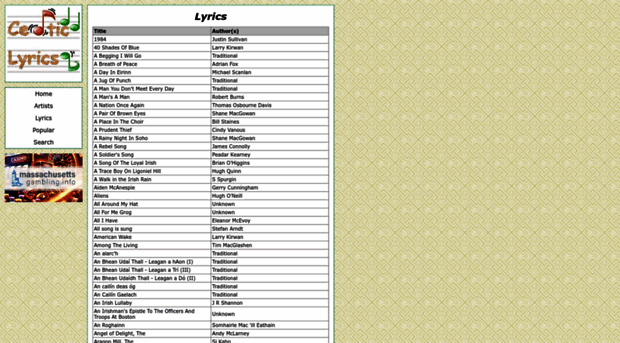 celtic-lyrics.com
