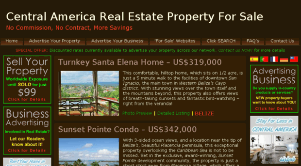 centralamericarealestatepropertyforsale.com