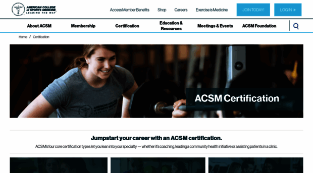 certification.acsm.org